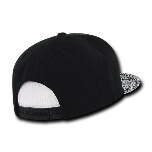 DECKY 1093 6-Panel High Profile Structured Bandanna Bill Snapback Hat