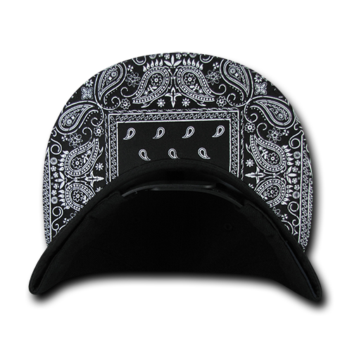 DECKY 1093 6-Panel High Profile Structured Bandanna Bill Snapback Hat