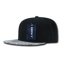 DECKY 1093 6-Panel High Profile Structured Bandanna Bill Snapback Hat