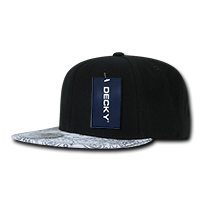DECKY 1093 6-Panel High Profile Structured Bandanna Bill Snapback Hat