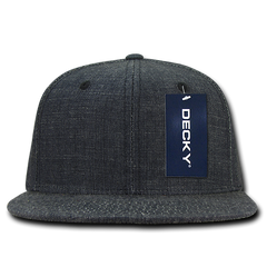 DECKY 1094 6-Panel High Profile Structured Denim Snapback