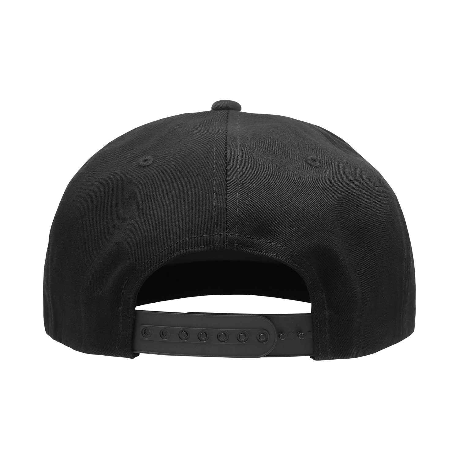 Decky 1098 7-Panel High Profile Structured Cotton Blend Cap, Black | 1098-BLK