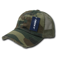DECKY 110 6-Panel Low Profile Relaxed Vintage Trucker Hat