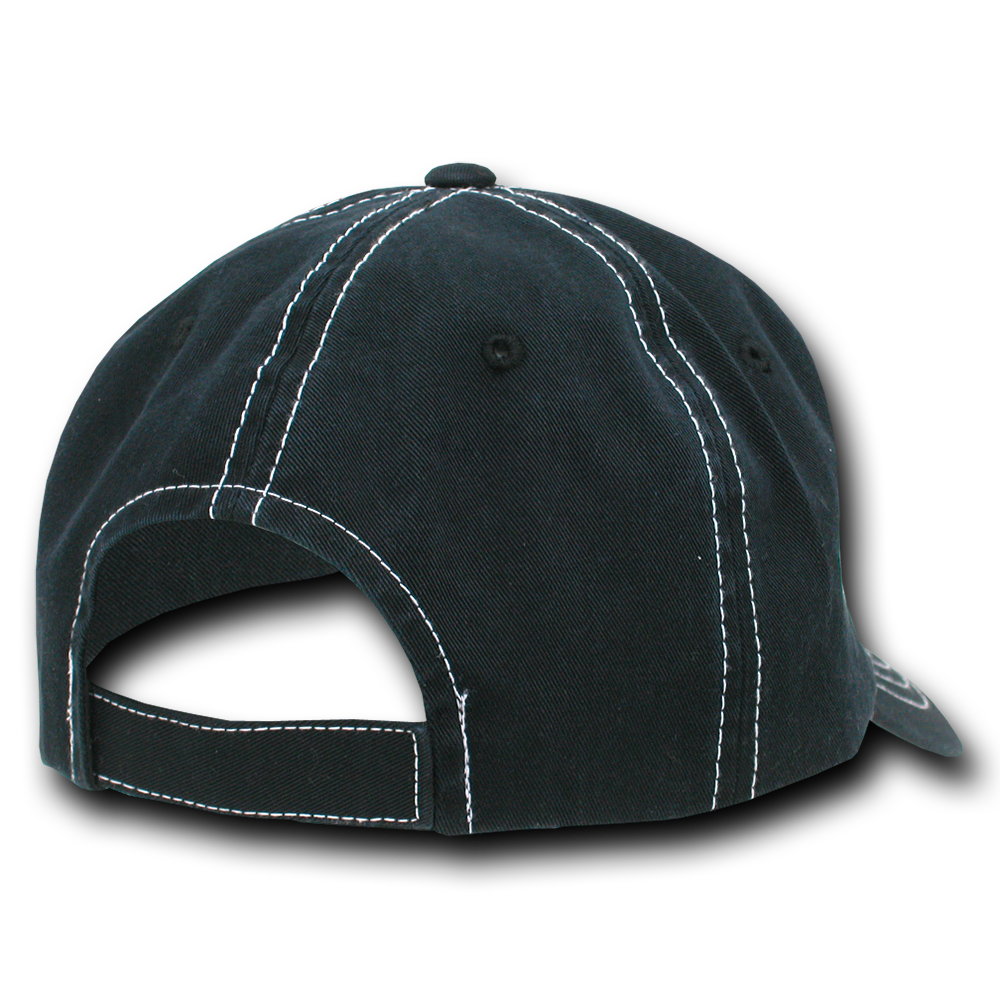 DECKY 111 6-Panel Low Profile Relaxed Contra-Stitch Dad Hat