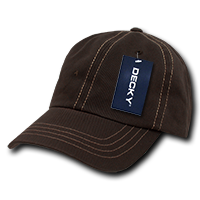DECKY 111 6-Panel Low Profile Relaxed Contra-Stitch Dad Hat