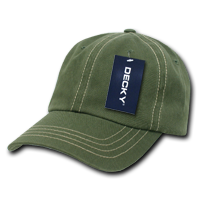 DECKY 111 6-Panel Low Profile Relaxed Contra-Stitch Dad Hat