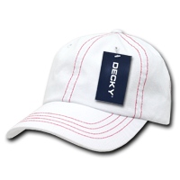 DECKY 111 6-Panel Low Profile Relaxed Contra-Stitch Dad Hat