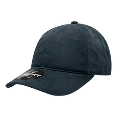 Decky 112 6-Panel Low Profile Relaxed Brushed Cotton Dad Hat, Black