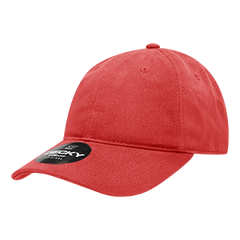 Decky 112 6-Panel Low Profile Relaxed Brushed Cotton Dad Hat, Black