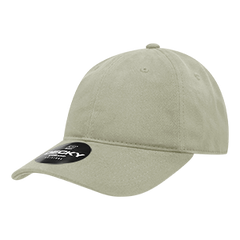 Decky 112 6-Panel Low Profile Relaxed Brushed Cotton Dad Hat, Black