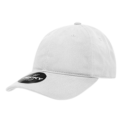 Decky 112 6-Panel Low Profile Relaxed Brushed Cotton Dad Hat, Black