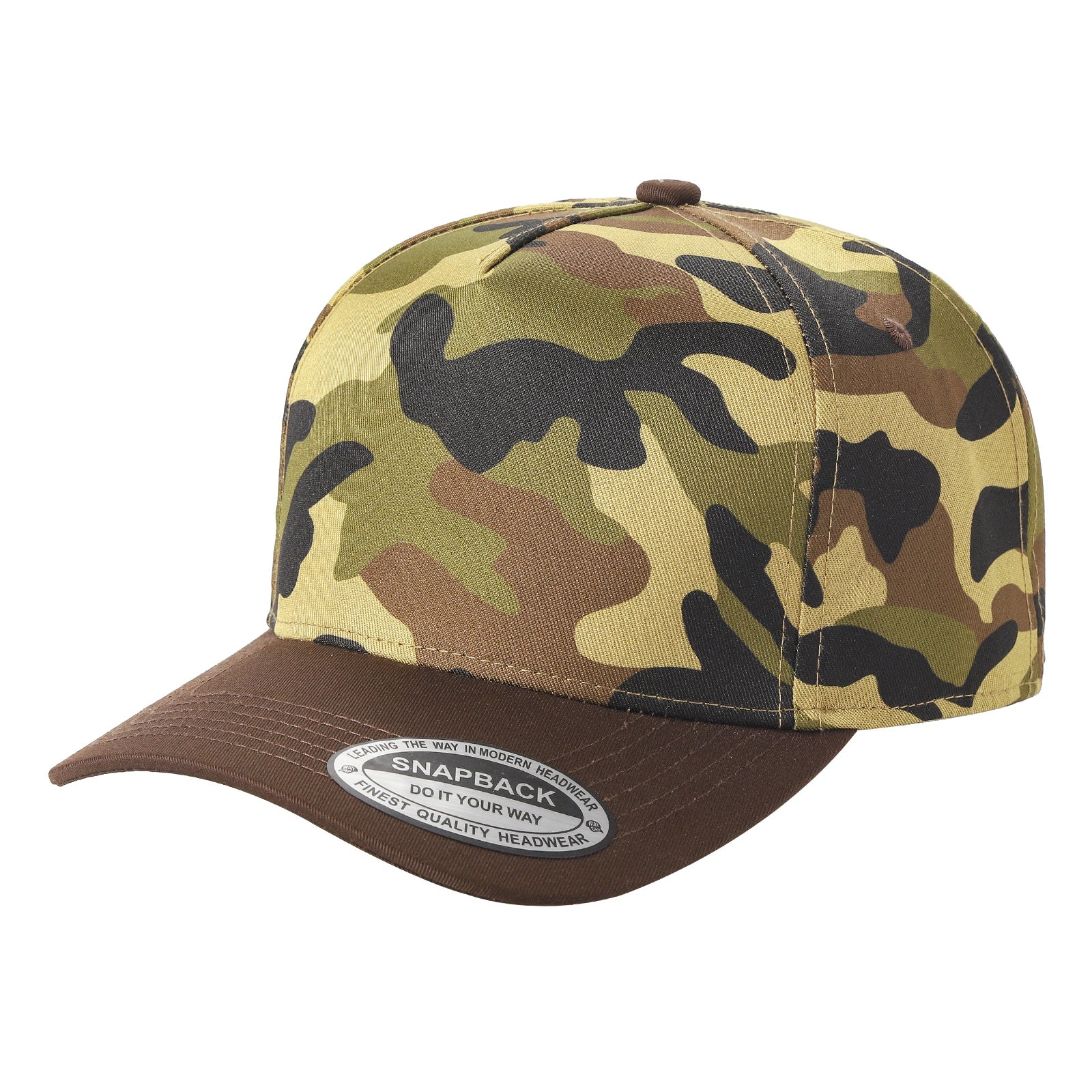 WAYCAP TC 5-Panel Snapback Hat TAN/BLK