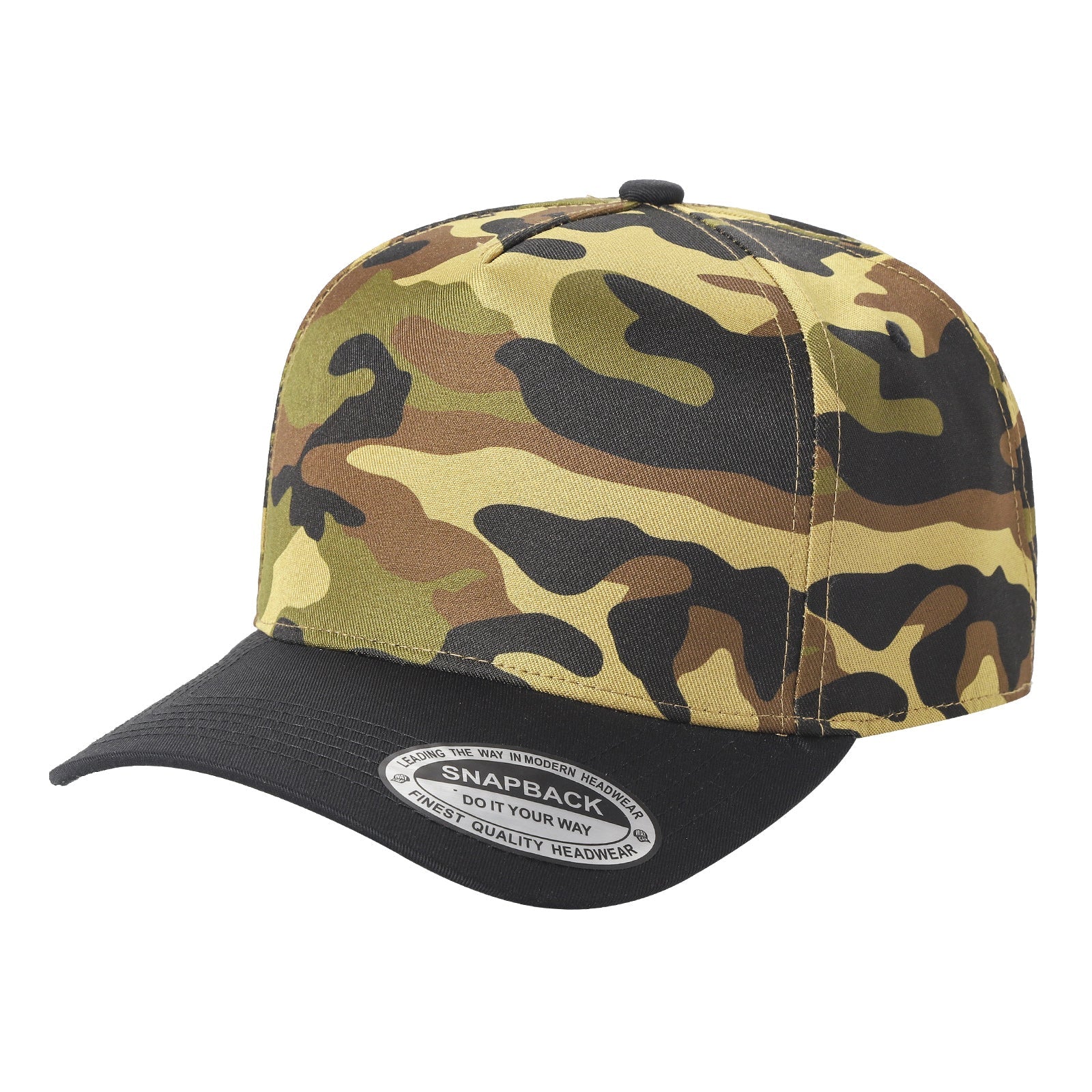 WAYCAP TC 5-Panel Snapback Hat TAN/BLK