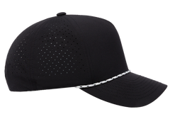 Flex Fit House YP Classics 5-Panel Snapback Cap with Perforations and Braided Rope