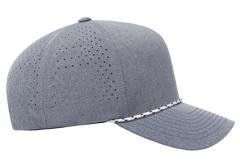 YP Classics 5-Panel Snapback Cap with Perforations and Braided Rope | 5389BD-BK-ONE