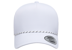YP Classics 5-Panel Snapback Cap with Perforations and Braided Rope | 5389BD-BK-ONE