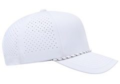 YP Classics 5-Panel Snapback Cap with Perforations and Braided Rope | 5389BD-BK-ONE