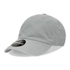 Decky 205 6-Panel Low Profile Relaxed Cotton Dad Hat, Black/Black/White