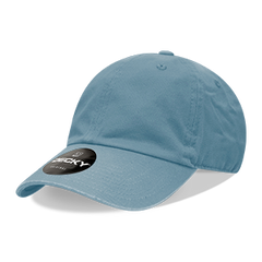 Decky 205 6-Panel Low Profile Relaxed Cotton Dad Hat, Black/Black/White