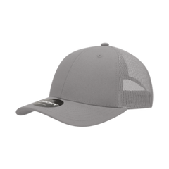 Decky 214 6-Panel Low Profile Structured Cotton Trucker Hat, Black/Black