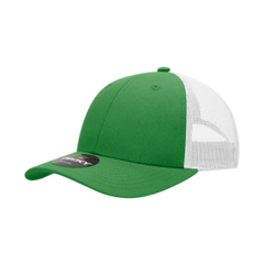 Decky 214 6-Panel Low Profile Structured Cotton Trucker Hat, Black/Black