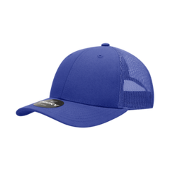 Decky 214 6-Panel Low Profile Structured Cotton Trucker Hat, Black/Black