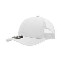 Decky 214 6-Panel Low Profile Structured Cotton Trucker Hat, Black/Black