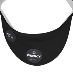 DECKY 3015 High Profile Structured Cotton Visor, Black