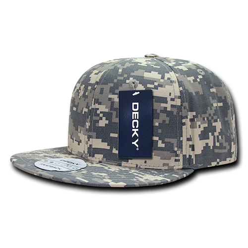 Decky 360 6-Panel High Profile Structured Ripstop Snapback Hat, Acu