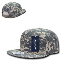 Decky 360 6-Panel High Profile Structured Ripstop Snapback Hat, Acu