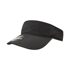 DECKY 4004 Corduroy Visor, One Size, Hook & Loop Closure