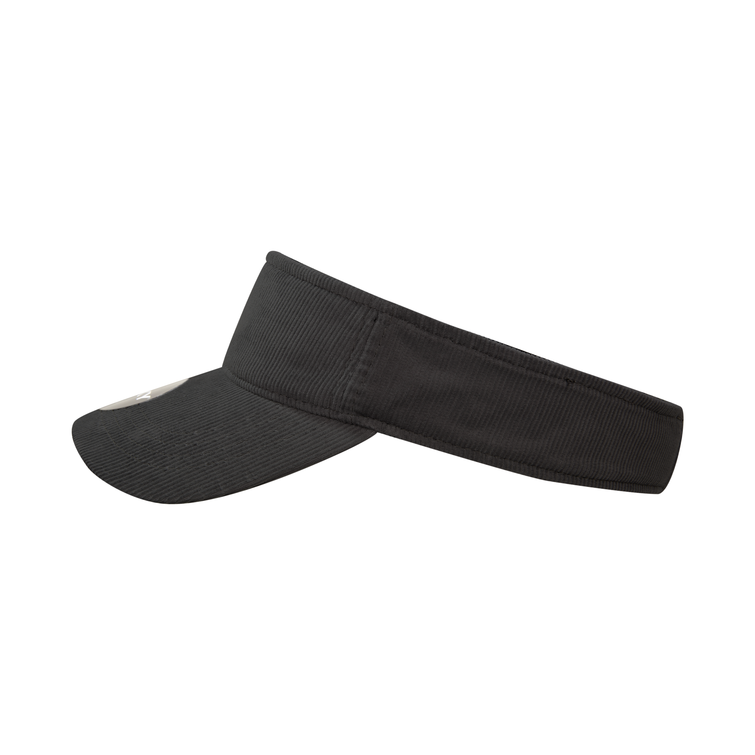DECKY 4004 Corduroy Visor, One Size, Hook & Loop Closure