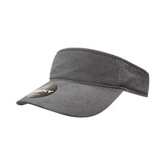 DECKY 4004 Corduroy Visor, One Size, Hook & Loop Closure