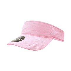 DECKY 4004 Corduroy Visor, One Size, Hook & Loop Closure