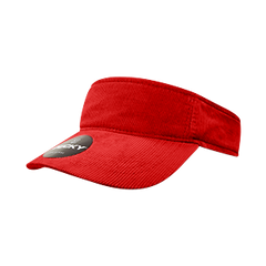 DECKY 4004 Corduroy Visor, One Size, Hook & Loop Closure