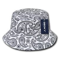 DECKY 459 Relaxed Paisley Bucket Hat