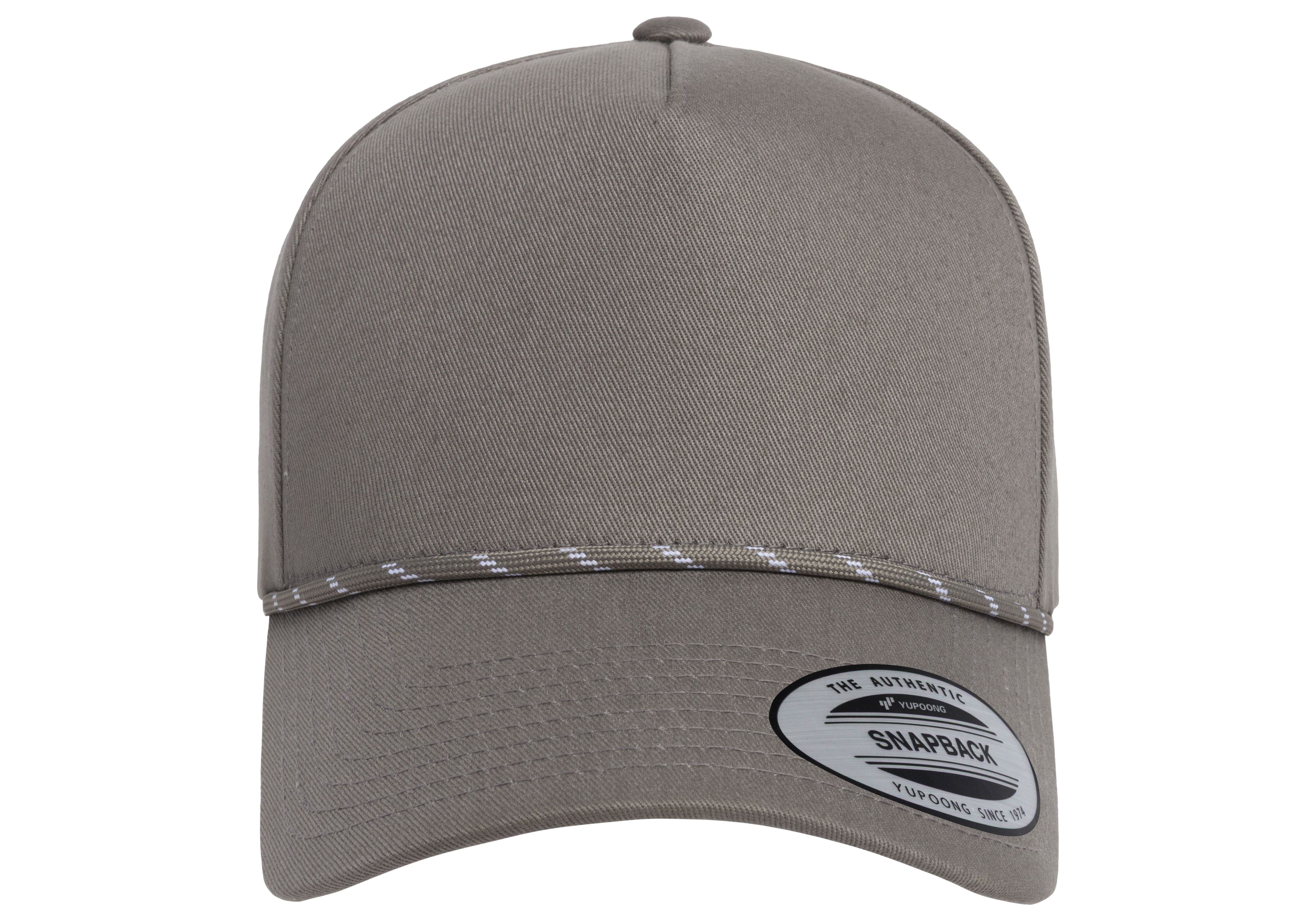 Flexfit House YP Classics Retro Cotton Blend 5-Panel Snapback Cap with Braided Rope