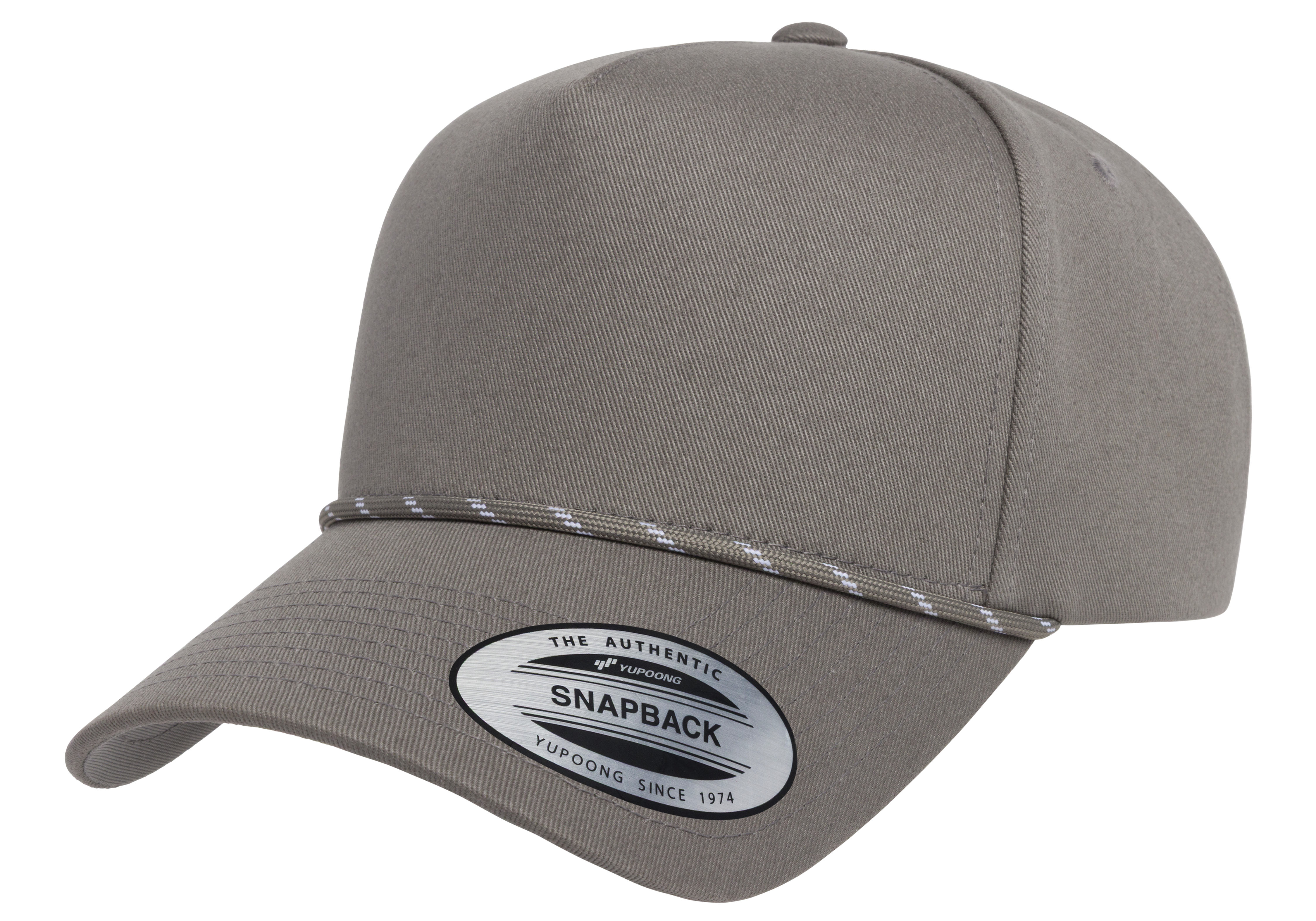 Flexfit House YP Classics Retro Cotton Blend 5-Panel Snapback Cap with Braided Rope