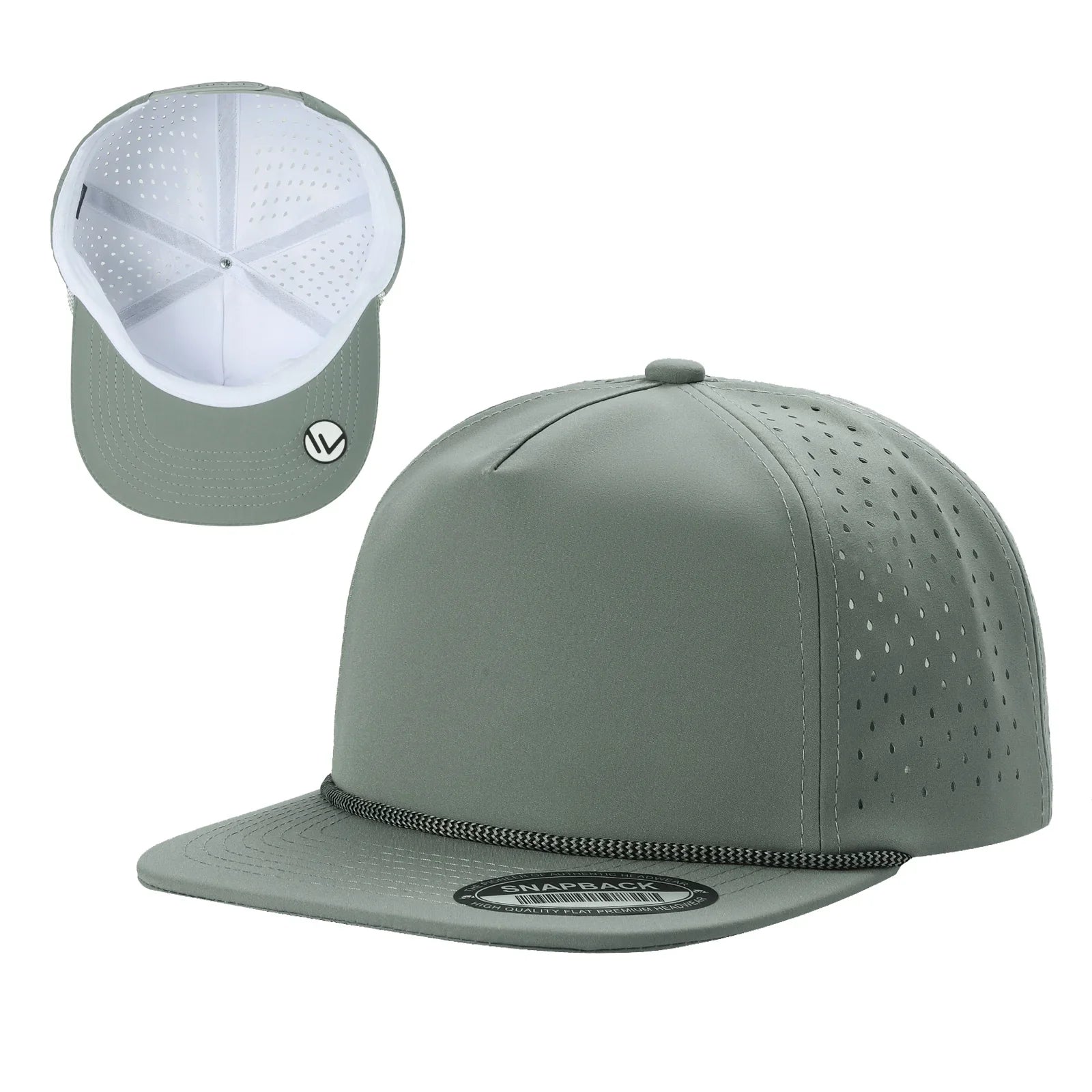 Waycap 5-Panel Waterproof Hat with Rope