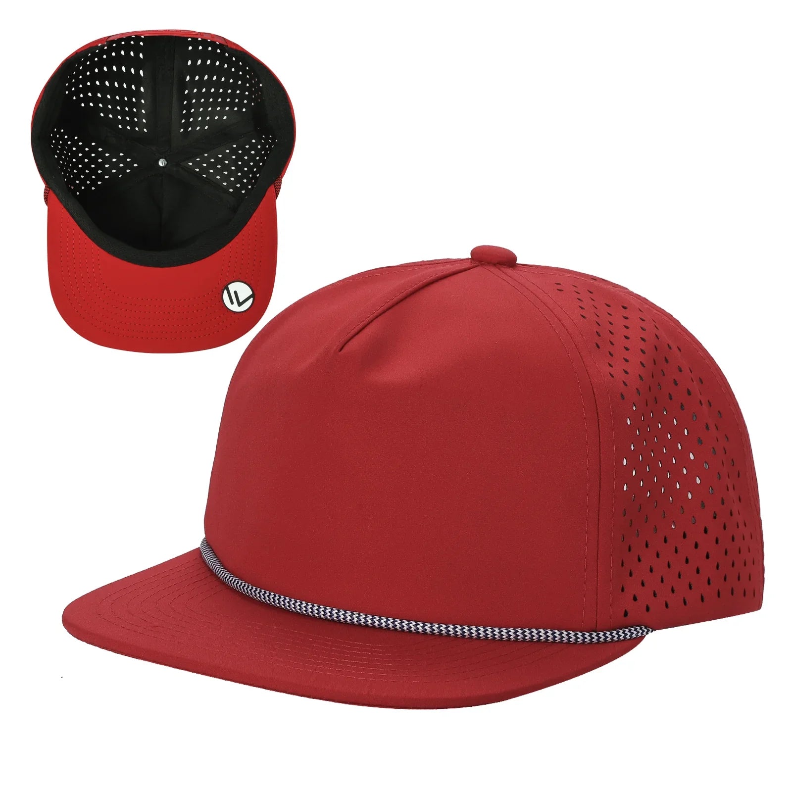 Waycap 5-Panel Waterproof Hat with Rope