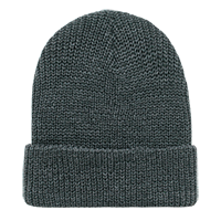 DECKY CLASSIC GI Watch Cap Cuffed Knit Beanie, Black | 600-BLK