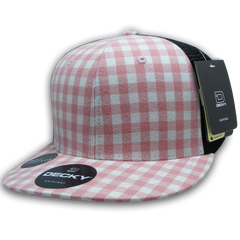 DECKY 6016 6-Panel High Profile Structured Plaid Trucker Hat
