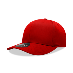Decky 6022 6-Panel Mid Profile Structured Cotton Blend Cap, Black