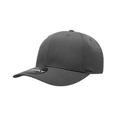 Decky 6022 6-Panel Mid Profile Structured Cotton Blend Cap, Black