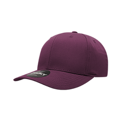 Decky 6022 6-Panel Mid Profile Structured Cotton Blend Cap, Black