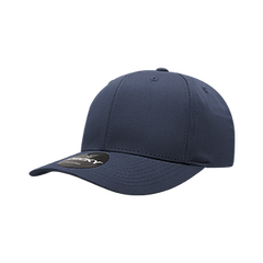 Decky 6022 6-Panel Mid Profile Structured Cotton Blend Cap, Black