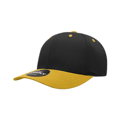 Decky 6022 6-Panel Mid Profile Structured Cotton Blend Cap, Black