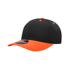 Decky 6022 6-Panel Mid Profile Structured Cotton Blend Cap, Black