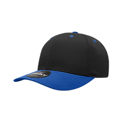 Decky 6022 6-Panel Mid Profile Structured Cotton Blend Cap, Black