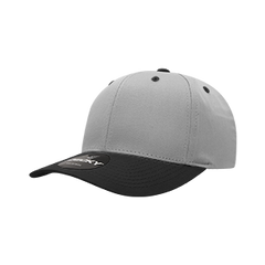 Decky 6022 6-Panel Mid Profile Structured Cotton Blend Cap, Black